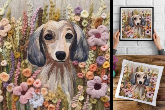 3D Wool Embroidery Dachshund Review