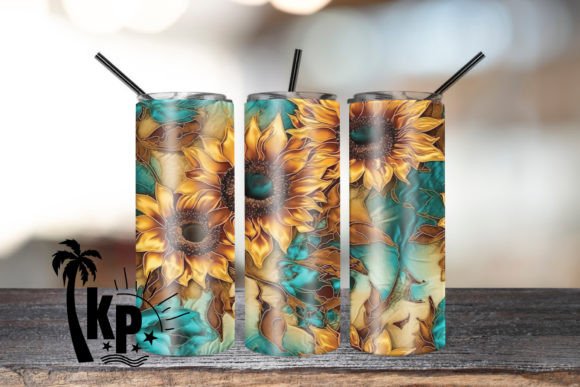 Alcohol Ink 3D Embroidery Sunflower Wrap Review