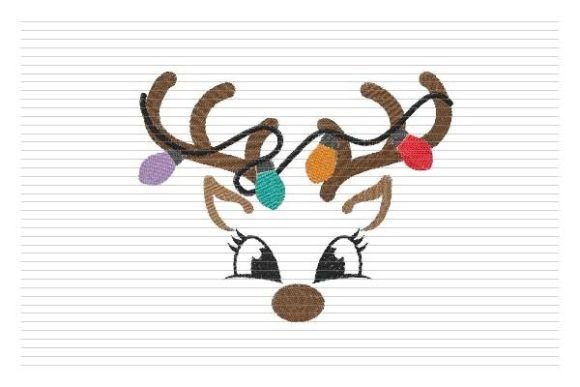 Christmas Deer Face Embroidery Review