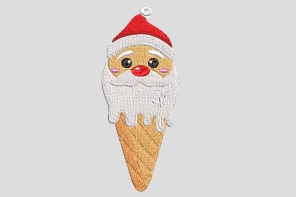 Christmas Ice Cream Cone Embroidery File Review