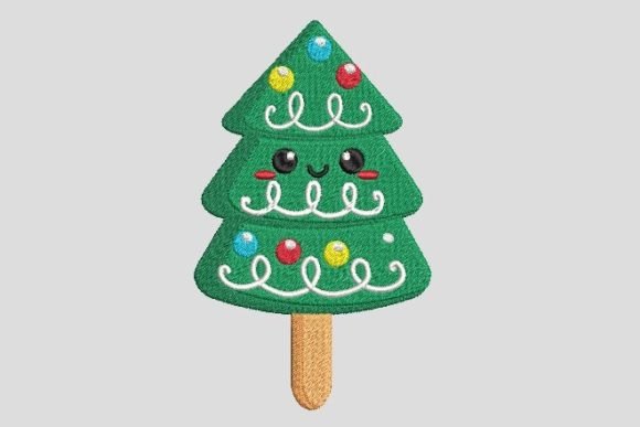 Christmas Noel Tree Ice Cream Embroidery Review