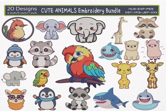 Cute Animals Embroidery Bundle Review