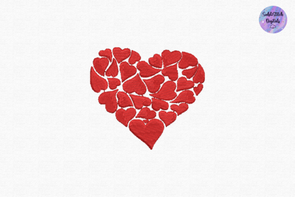 Cute Red Hearts Embroidery Review