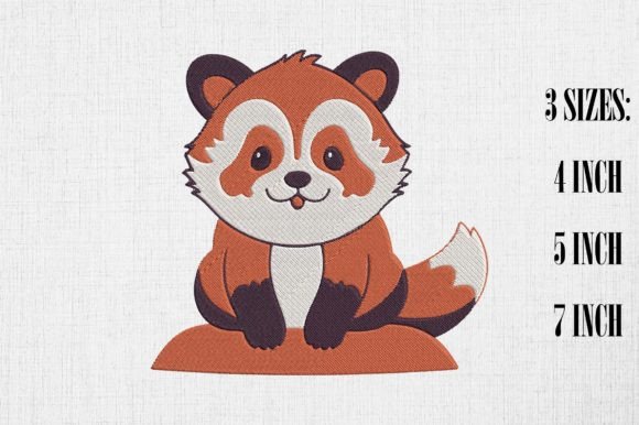 Cute Red Panda Embroidery Design Review