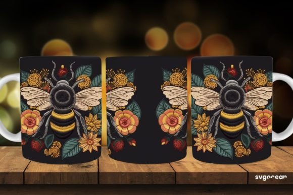 Embroidery Bee Mug Wrap Sublimation Review