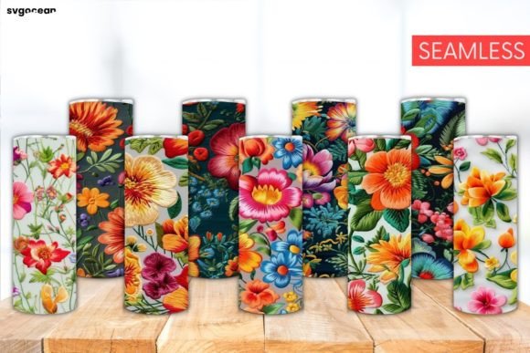 Embroidery Flowers Tumbler Design Review