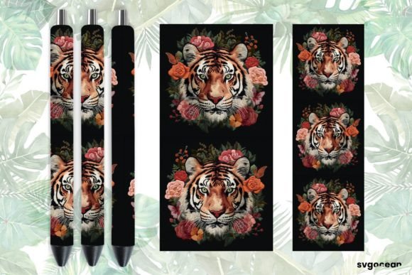 Embroidery Tiger Pen Wraps Sublimation Review