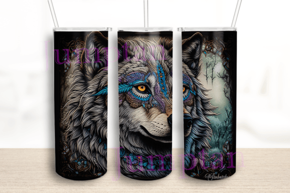 Embroidery Wolf Tumbler Wrap Review
