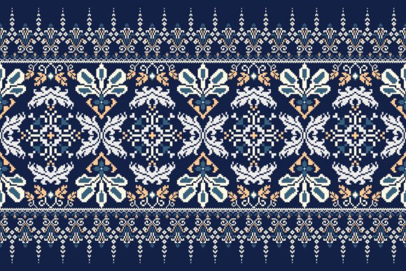 Floral Cross Stitch Embroidery Vector Review