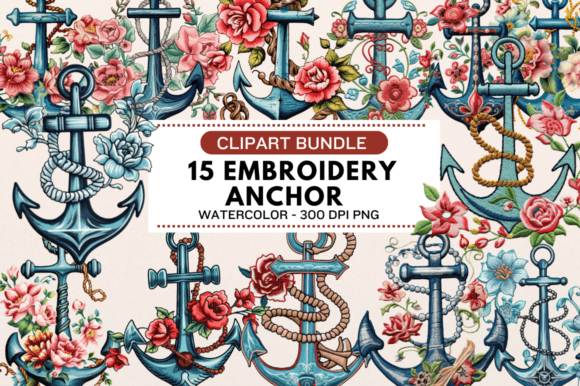 FREE Embroidery Anchor Clipart Bundle Review