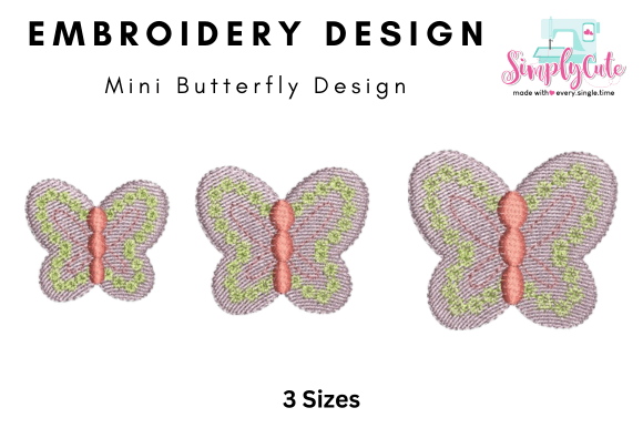 Mini Small Butterfly Embroidery File Review