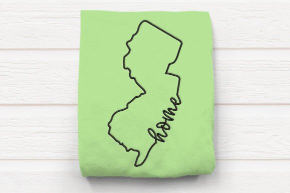 New Jersey Home State Outline Embroidery Review