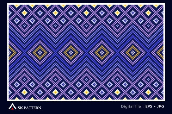 Pixel Ethnic Pattern Embroidery Design Review
