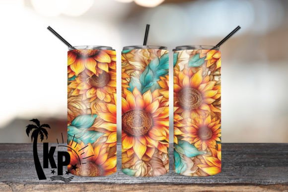 Sunflower Alcohol Ink 3D Embroidery Wrap Review